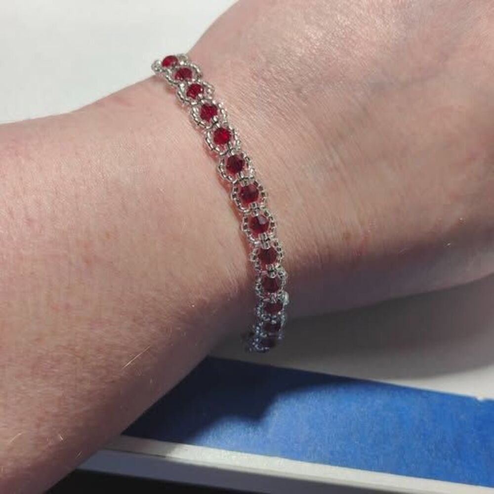 Beautiful Red Crystal Bracelet